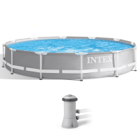 Intex Prisma Frame 26712NP - &Oslash;366x76 cm - Round Pool + 45 W Filter Pump