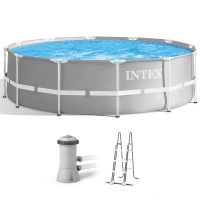 Intex Prisma Frame 26716NP - Round Pool + 45 W Filter Pump and Ladder