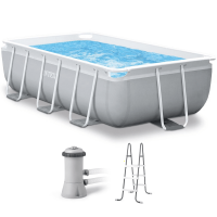 Intex Prisma Frame 26784NP - Above-Ground Pool + 45 W Filter Pump and Ladder
