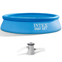 Intex Easy Set 28108NP - Inflatable Pool + 30 W Filter Pump