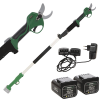 GreenBay TOPCUT 40 Electric Pruning Shears on Extension Pole - 2x 21 V 4Ah Batteries