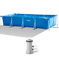 Intex Rectangular Frame 28274NP - Pool + Filter Pump