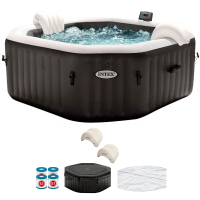 Intex Octagonal Jet &amp; Bubble Deluxe 28462EX - Hot Tub Spa Pool