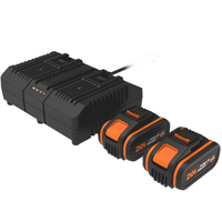Worx WA3611 - Starter Kit Double Charger + 2x Batteries 20V/4Ah