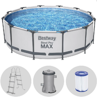Bestway Steel Pro Max 56418 - &Oslash;366x100 cm  - Round Pool + Filter Pump and Ladder