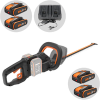 Worx Nitro WG286E Battery-powered Hedge Trimmer - 2x20V 2Ah Batteries - 60 cm Steel Blade