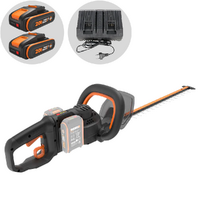Worx Nitro WG286E Battery-powered Hedge Trimmer - 2x20V 2Ah Batteries - 60 cm Steel Blade