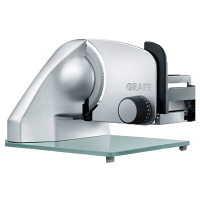 GRAEF CLASSIC C90 Silver - Meat Slicer 2-in-1 with Vegetables Slicer - 170mm blade