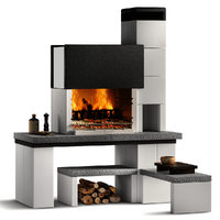 Palazzetti New York - Wood and Charcoal Masonry Barbecue