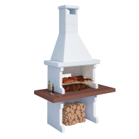 Linea VZ Panarea - Wood and Charcoal Masonry Barbecue