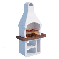Linea VZ Elba - Wood and Charcoal Masonry Barbecue