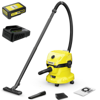 Karcher WD 2-18 - Hand-held vacuum cleaner - 12 l drum - 18 V - 2.5 Ah