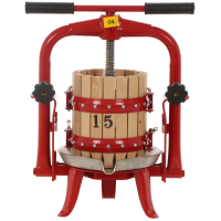 Baesso F15 - 6 L Screw Press for Fruits and Vegetables - Wooden Tank 