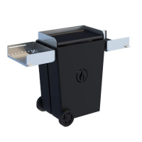 Line VZ Party black- Pyrolytic Pellet Barbecue with Wheels