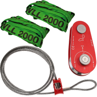 Deflection kit with Docma Choker Cable - Pulley &Oslash; 10-13 mm 40 Kn - 2 slings
