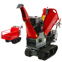 Blue Bird 310-SHL 1200 - Self-propelled track-mounted garden shredder on wheelbarrow - G420F Loncin Engine