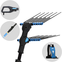 Campagnola Alice STAR 58 PLUS - Carbon Pole - 245 - 330 cm - Electric Olive Harvester - Backpack Battery Included