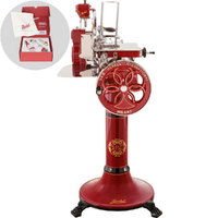 BERKEL B114 - Flywheel Meat Slicer With Stand - 320 mm Chrome-Plated Steel Blade - Red
