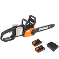 WORX WG384E - 2x 20 V 4Ah Battery-powered Electric Chainsaw - 35 cm Blade 