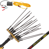 Lisam Swing 36V - Electric Battery-powered Olive Harvester - With 8+8 Carbon Prongs - Telescopic Pole