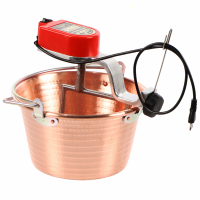 NuovaFac Cuoca Automatica -  Hammered Copper Electric Induction Pot - 9L - 5W