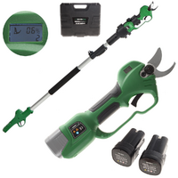 GreenBay TopCut 28 - Electric pruning shear on pole - 2x 16.8V 2Ah - 150/210 cm - 28mm Cutting diameter
