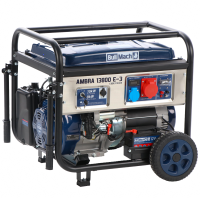 BullMach AMBRA 13800 E-3 - Petrol-powered Wheeled Generator with 10 kW AVR - DC 9 kW Three-phase