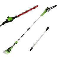 Greenworks GD40PSH - Pruner/Hedge Trimmer with Extension Pole - WITHOUT BATTERY AND BATTERY CHARGER