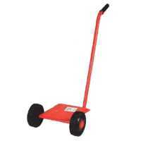 Small single trolley with handle and wheels, for electric pumps
