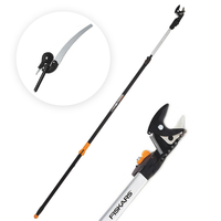 Fiskars UP86 - Professional Telescopic Pruning Shear - 240/400 cm shaft + 45 cm saw - &Oslash; 32mm