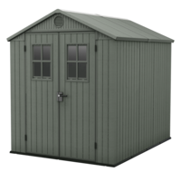 Keter Darwin Green - Garden Shed - with Frontal Windows