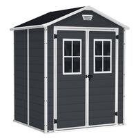 Keter Manor black - Garden shed - With front windows