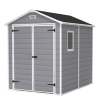 Keter Manor gray - Garden shed - With side window - 186x237x227 cm