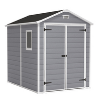 Keter Manor gray - Garden shed - With side window - 186x237x227 cm