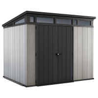 Keter Artisan Grey - Garden shed - With double-leaf door - 277x218x226 cm