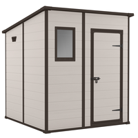 Keter Manor Pent  - Garden Shed - With Front Window - 183.5x185x200 cm