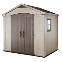 Keter Factor Beige - Garden Shed - With Side Window - 256.5x182x243 cm