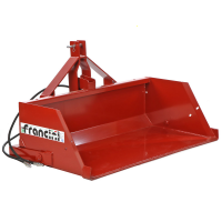 Francini PR 130 - Tractor-mounted Hydraulic Rear Loader Bucket - 130 cm - 500Kg Load Capacity