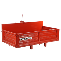 Francini P 130 - Tractor-Mounted Transport Box - Tipping Transporter - 3 Openable Side Panels