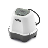 Intex Krystal Clear Salt Chlorinator - Min. water flow rate 1,136 L/h - Max. capacity 8,237 l