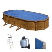 Gre Pacific Oval 730x375x120cm - Above-ground Steel Pool