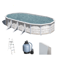 Gre Finlandia Oval 730x375x120cm - Above-ground Steel Pool