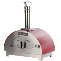 AgriEuro Quattro Stagioni Rosso - Outdoor Wood-fired Pizza Oven 60x40 - for 1 Pizza