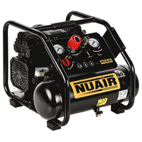 Nuair Siltek TB 6 - Silenced Portable Electric Air Compressor - 1.5 HP - 6 lt oilless