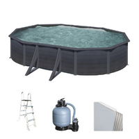 Gre Kea Oval 610x375x120cm - Above-ground Steel Pool