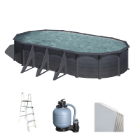 Gre Kea Oval 730x375x120cm -Above-ground Steel Pool