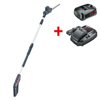 AL-KO Comfort HTA 1845 - Battery-powered telescopic hedge trimmer - 18V/2,5Ah