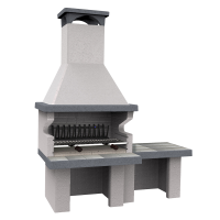 Edilmark Barbecue 200 - Wood and charcoal masonry babecue