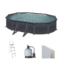 Gre Granada Oval 610x375x132cm - Above-ground Steel Pool