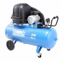ABAC SILENT A39B 200 CM3 - Silenced single-phase belt-driven electric air compressor - Motor 3 HP - 200 l
